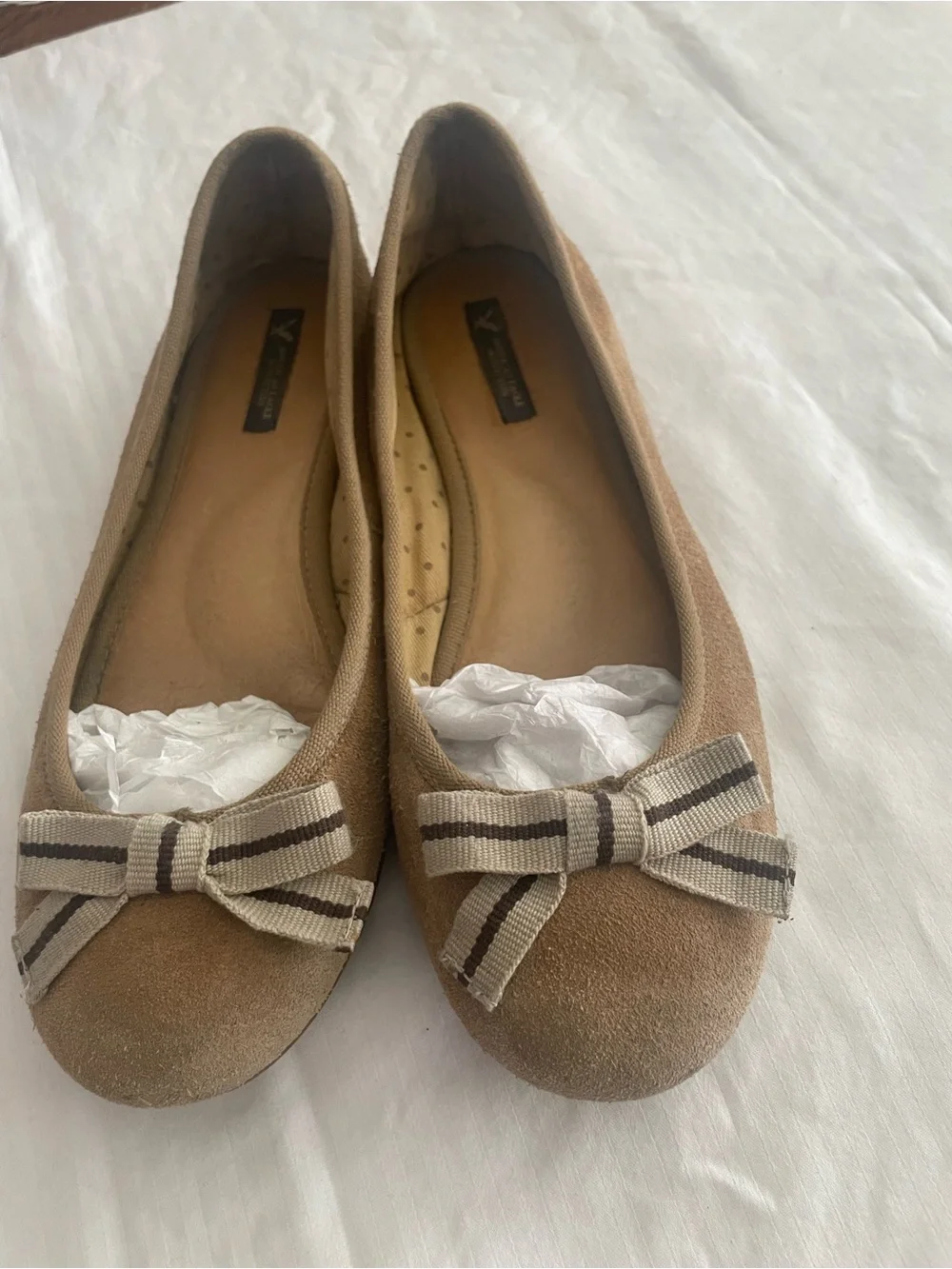 American Eagle Outfitters suede ballet